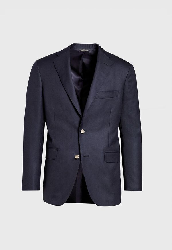 Paul Stuart Solid Blazer with Gunmetal Buttons, image 1