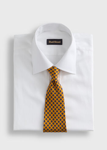 Paul Stuart Micro Medallion Printed Silk Tie