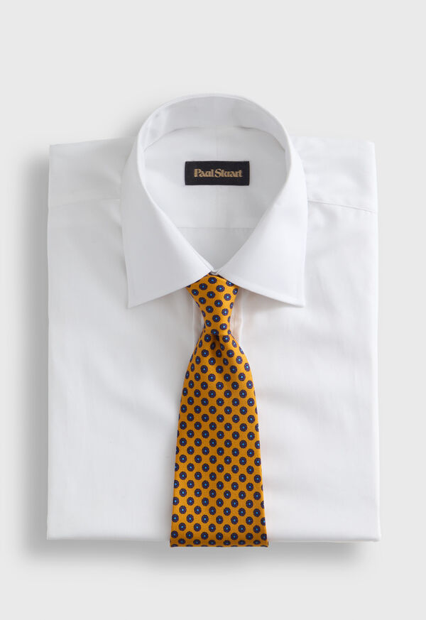 Paul Stuart Micro Medallion Printed Silk Tie, image 2