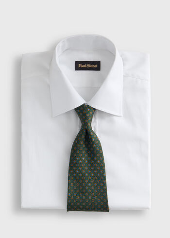 Paul Stuart Micro Medallion Printed Silk Tie