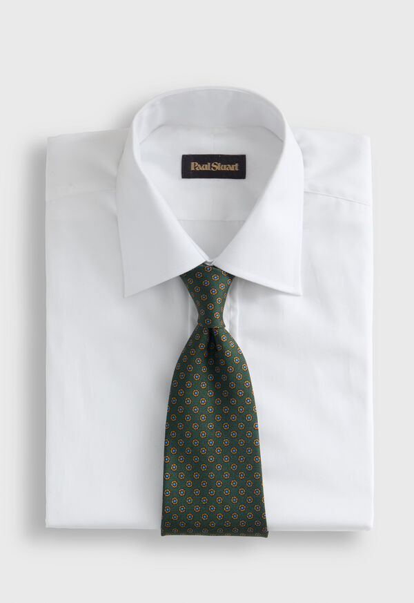 Paul Stuart Micro Medallion Printed Silk Tie, image 2