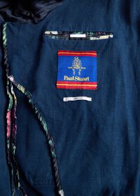 Paul Stuart Linen Button Front Bomber Jacket, thumbnail 3