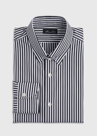 Paul Stuart Black And White Stripe Dress Shirt, thumbnail 1