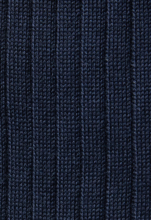 Paul Stuart Wool Ribbed Sock with Contrast Trim, image 3