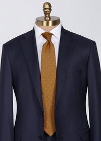 Paul Stuart Printed Silk & Linen Dot Tie, thumbnail 2