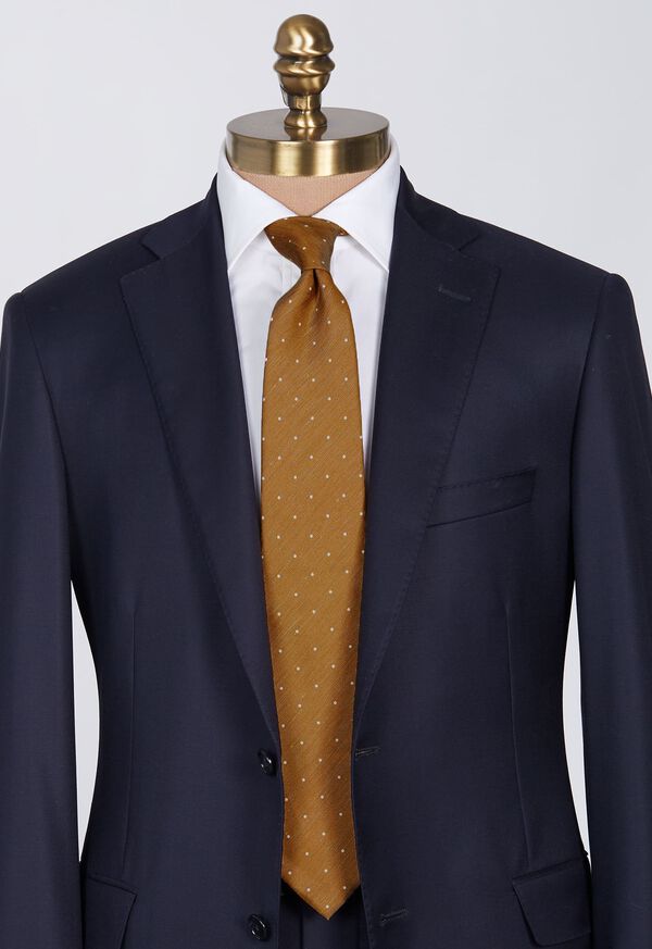 Paul Stuart Printed Silk & Linen Dot Tie, image 2