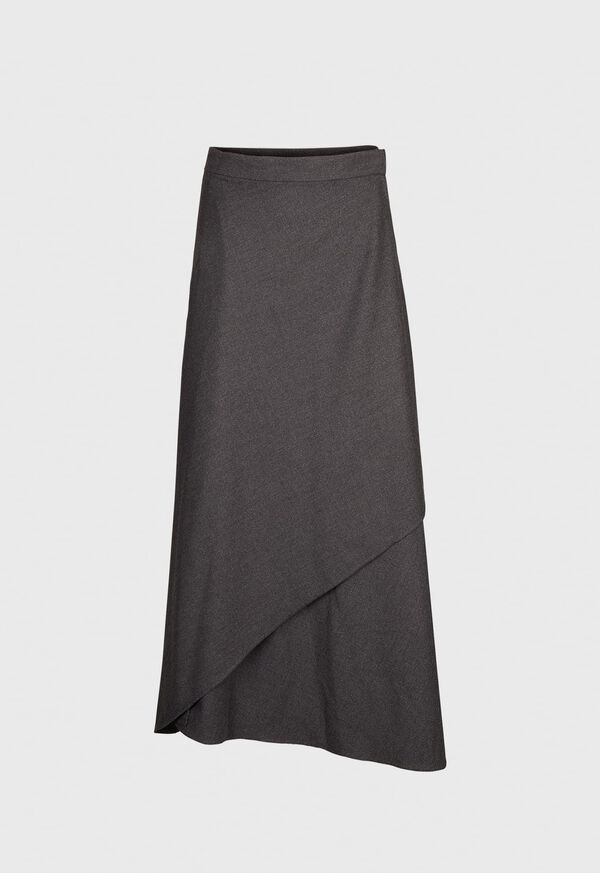 Paul Stuart Lightweight Flannel Wrap Around Skirt, image 1