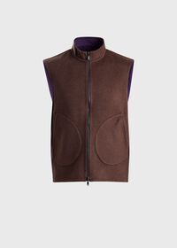 Paul Stuart Double Faced Cashmere Reversible Vest, thumbnail 1
