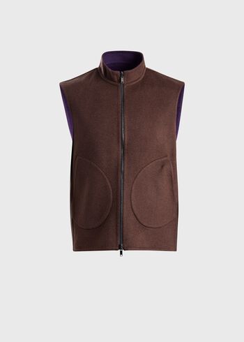 Paul Stuart Double Faced Cashmere Reversible Vest