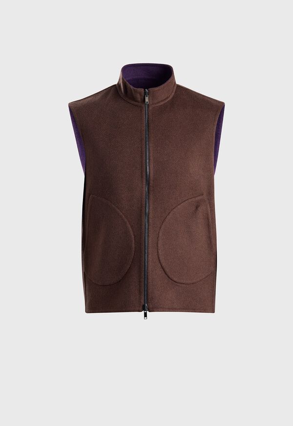 Paul Stuart Double Faced Cashmere Reversible Vest, image 1