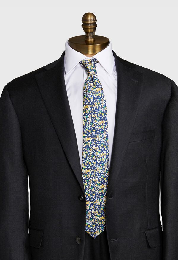 Paul Stuart Allover Floral Tie, image 2