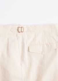 Paul Stuart Linen Washed Pleated Front Trouser, thumbnail 4