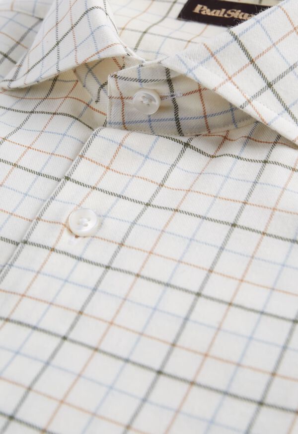 Paul Stuart Three Color Tattersall Sport Shirt, image 2