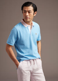 Paul Stuart Tri-Color Cotton Pique Logo Polo, thumbnail 3