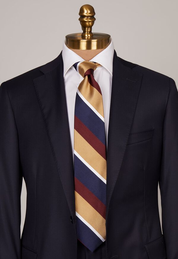Paul Stuart Wide Satin Stripe Tie, image 2