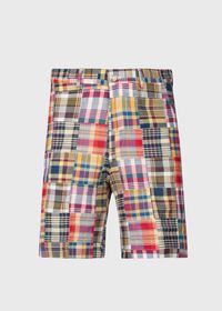 Paul Stuart Cotton Indian Madras Walk Shorts, thumbnail 1
