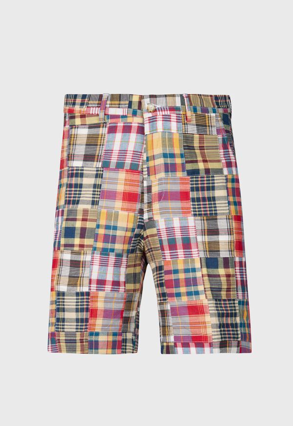 Paul Stuart Cotton Indian Madras Walk Shorts, image 1