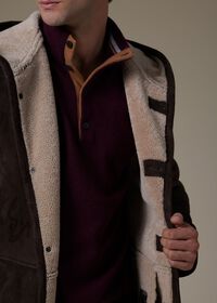 Paul Stuart Long Shearling Coat, thumbnail 6