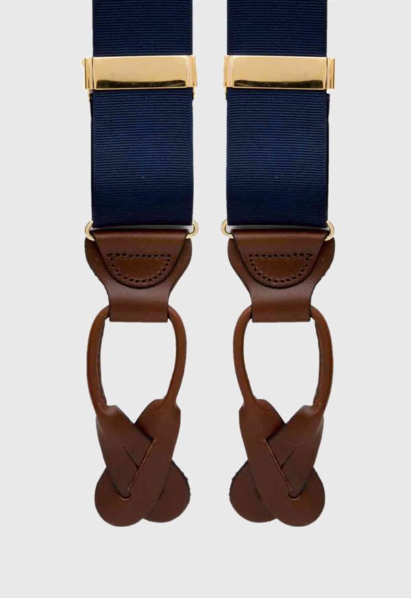 Paul Stuart Solid Grosgrain Braces, image 1