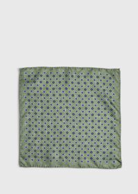 Paul Stuart Medallion Silk Pocket Square, thumbnail 2