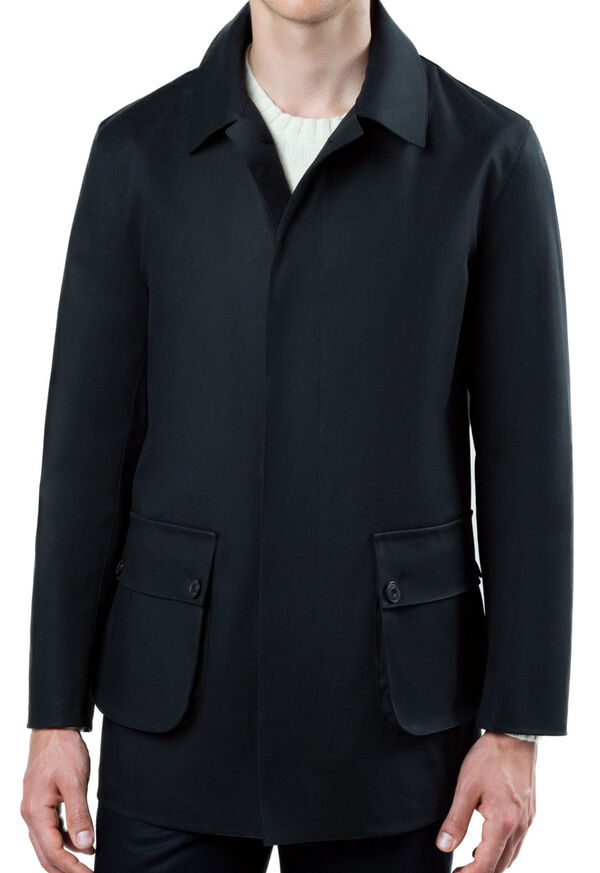 Paul Stuart Cotton Fingertip Field Jacket with Black Watch Lining, image 1