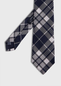 Paul Stuart Plaid Woven Silk Tie, thumbnail 1