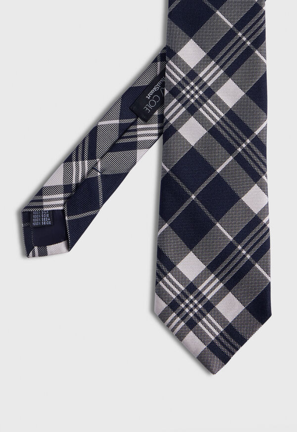 Paul Stuart Plaid Woven Silk Tie, image 1