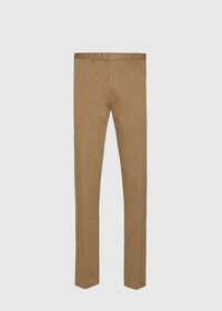 Paul Stuart Camel Brushed Cotton Twill Pant, thumbnail 1