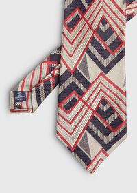 Paul Stuart Abstract Print Deco Silk Tie, thumbnail 1