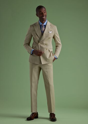 Paul Stuart Cotton Double Breasted Suit