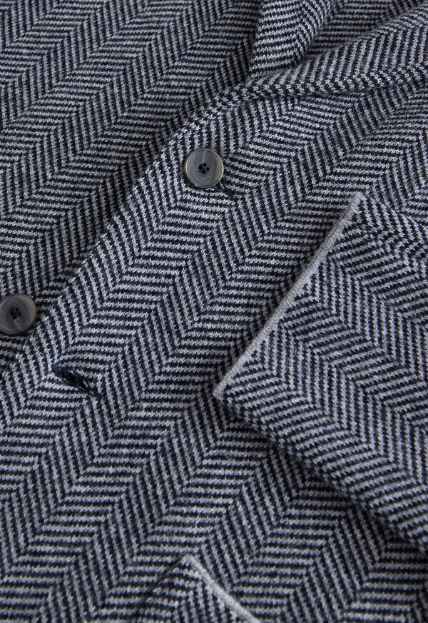 Paul Stuart Knitted Herringbone Jacket, image 3