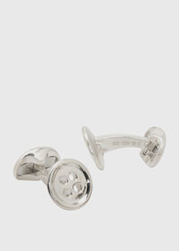 Paul Stuart Sterling Silver Button Cufflinks, thumbnail 1