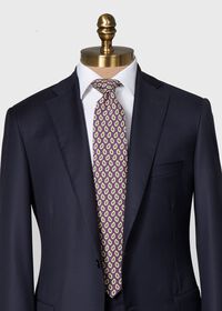 Paul Stuart Printed Madder Silk Tossed Pine Tie, thumbnail 2