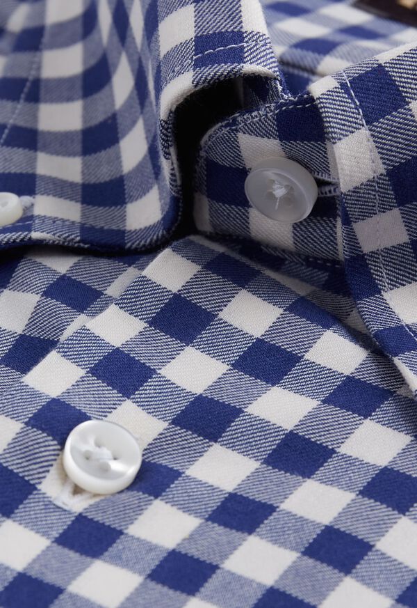 Paul Stuart Gingham Flannel Sport Shirt, image 2