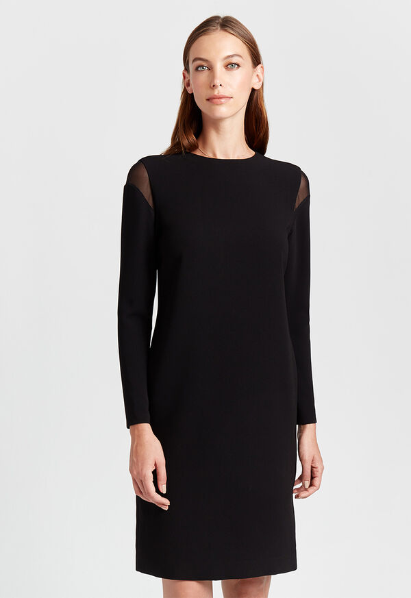 Paul Stuart Vent Dress with Mesh Peekaboo Shoulder, image 1