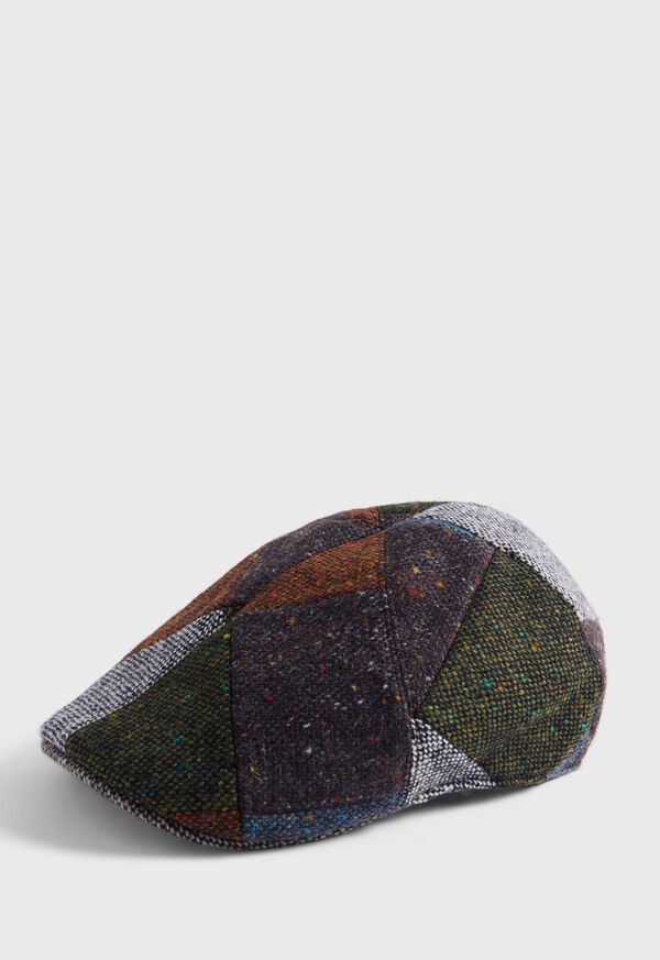 Paul Stuart Wool Patchwork Pub Cap, image 1