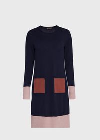 Paul Stuart Colorblock Sweater Dress, thumbnail 1