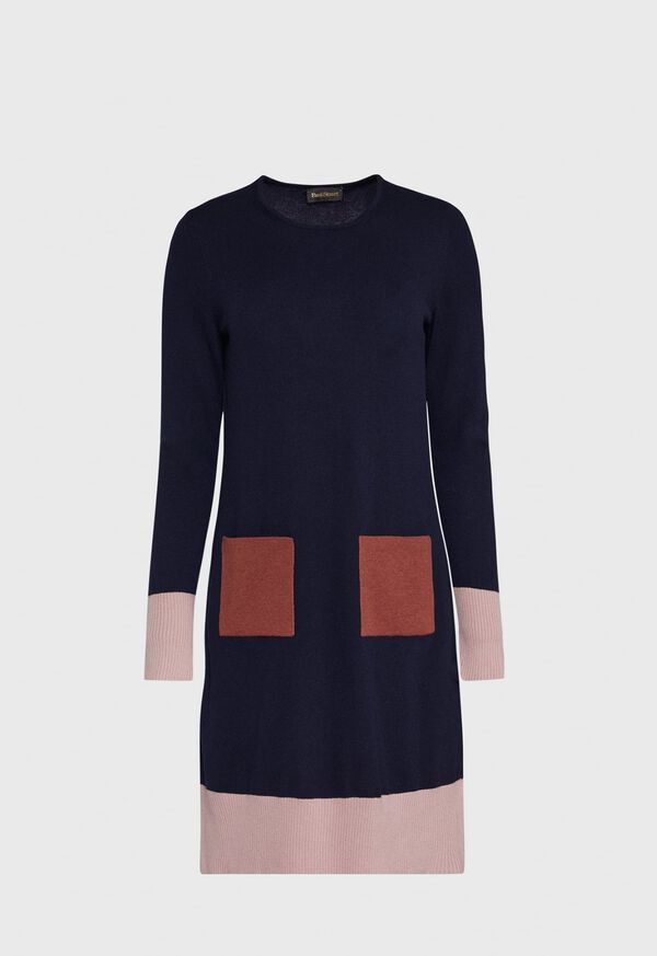 Paul Stuart Colorblock Sweater Dress, image 1