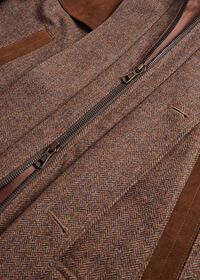 Paul Stuart Tweed Hunting Jacket with Suede Trim, thumbnail 4