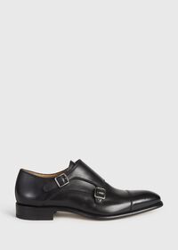 Paul Stuart Monza Leather Double Monk Strap, thumbnail 1