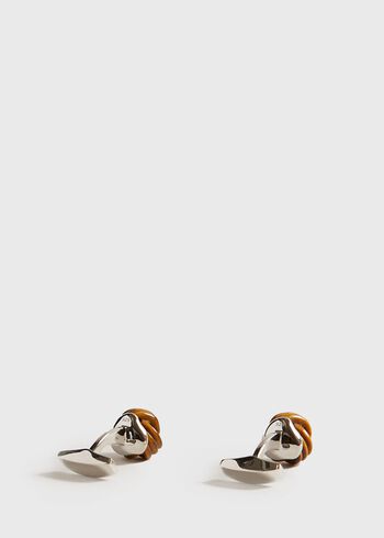 Paul Stuart Sterling Silver with Tiger Eye Carved Knot