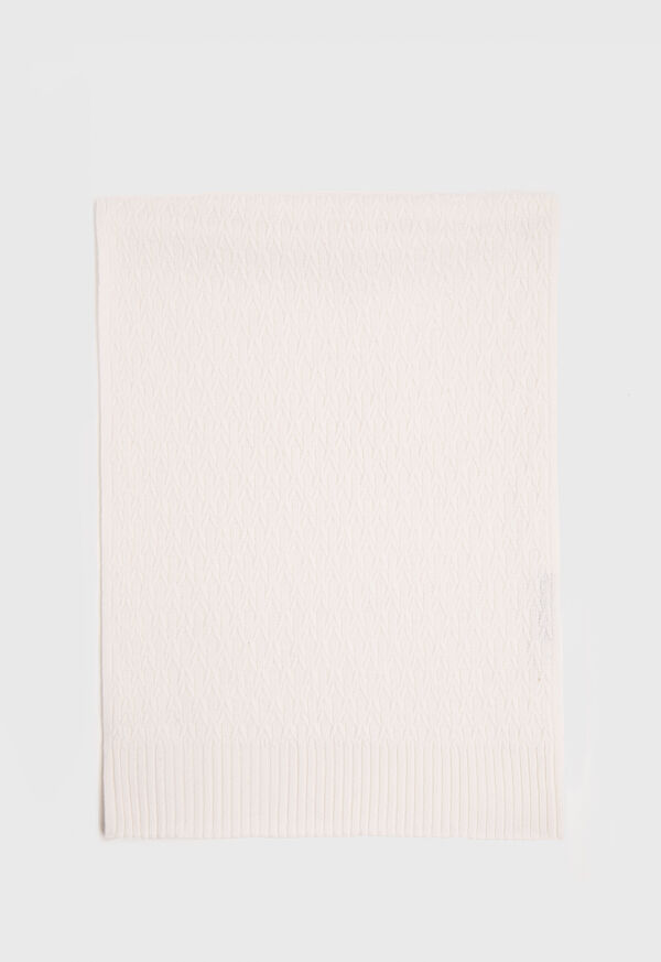 Paul Stuart Cashmere Cable Knit Scarf, image 2