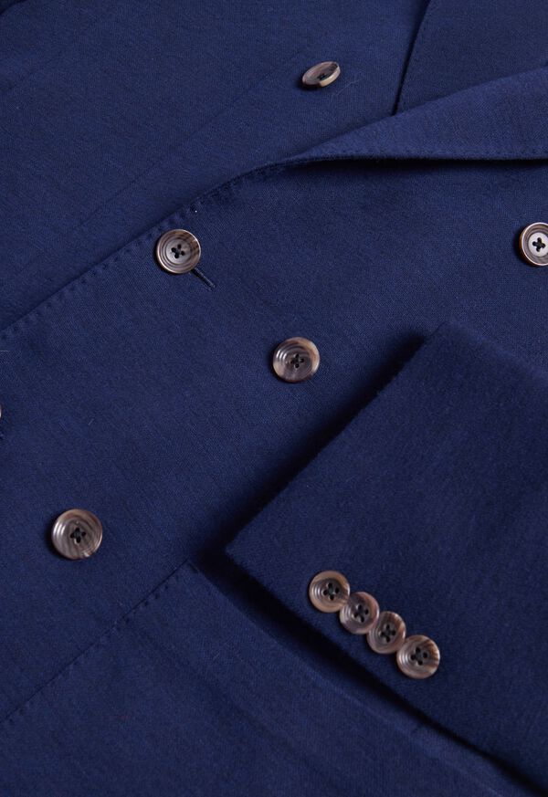 Paul Stuart Wool Knit Jersey Double Breasted Blazer, image 2