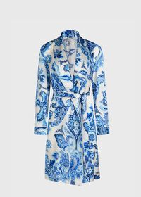 Paul Stuart Paisley Silk Robe, thumbnail 1