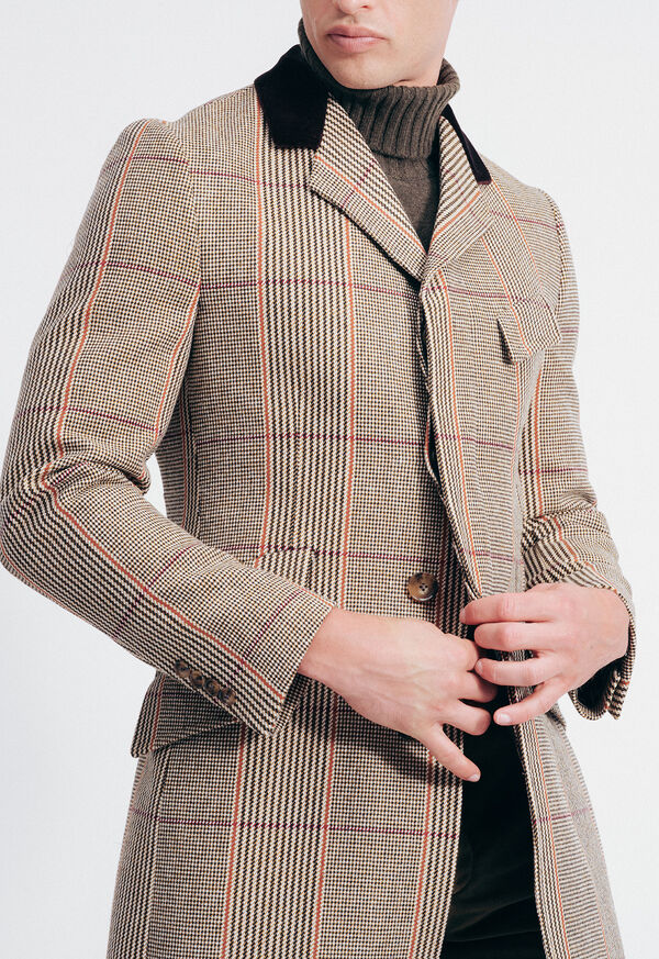 Paul Stuart Russel Plaid Overcoat, image 6