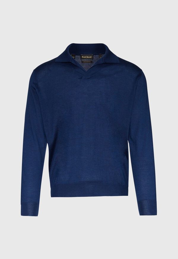 Paul Stuart Cashmere Open Collar Sweater, image 1