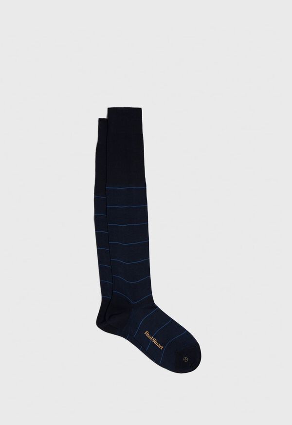 Paul Stuart Melange Stripe Over the Calf Sock, image 1