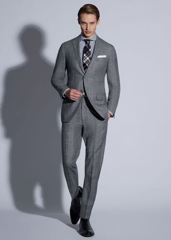 Paul Stuart Super 120s Wool Plaid Suit