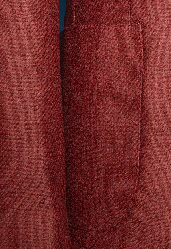 Paul Stuart Red Shetland Wool Soft Jacket, image 4