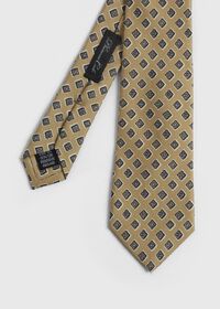 Paul Stuart Printed Hand Block Silk Tie, thumbnail 1
